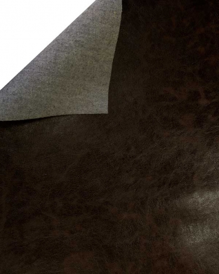IMITATION LEATHER VINTAGE DARK BROWN 07 140 CM 1 MB