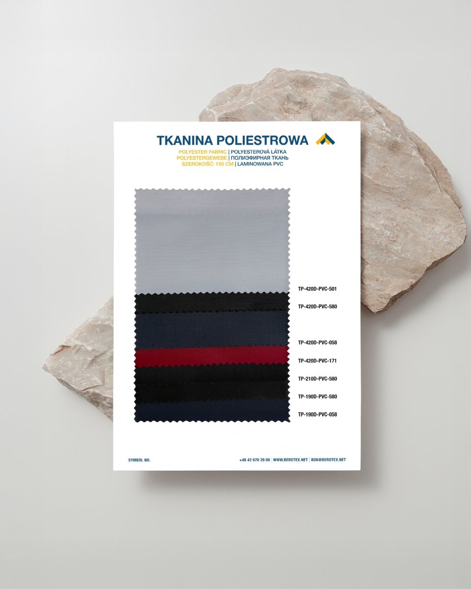 Wzornik tkanin poliestrowych PVC
