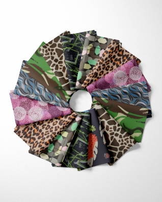 600D*300D PVC Polyester Fabric Swatch – Pattern II