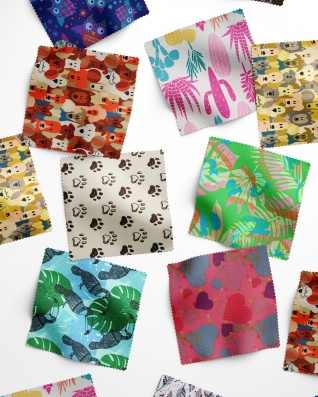 600D*300D PVC Polyester Fabric Swatch – Pattern III
