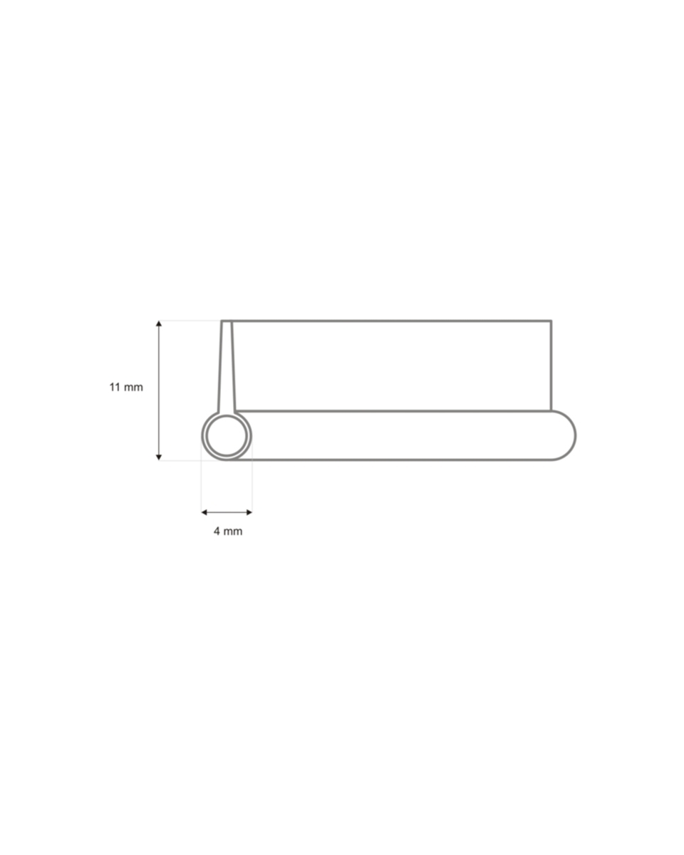 Binding tape 10 mm silver 500 mb