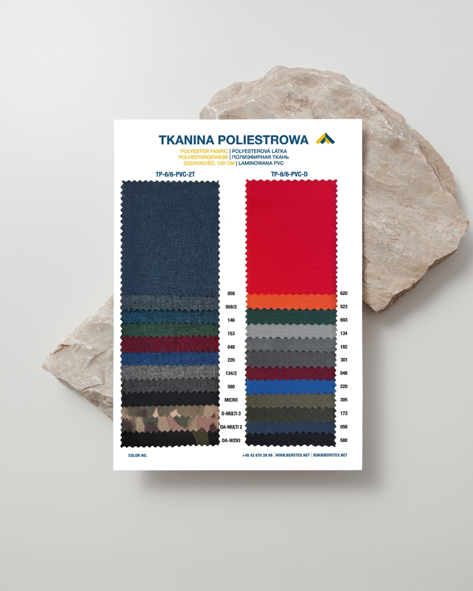 600D*600D PVC Polyester Fabric Swatch
