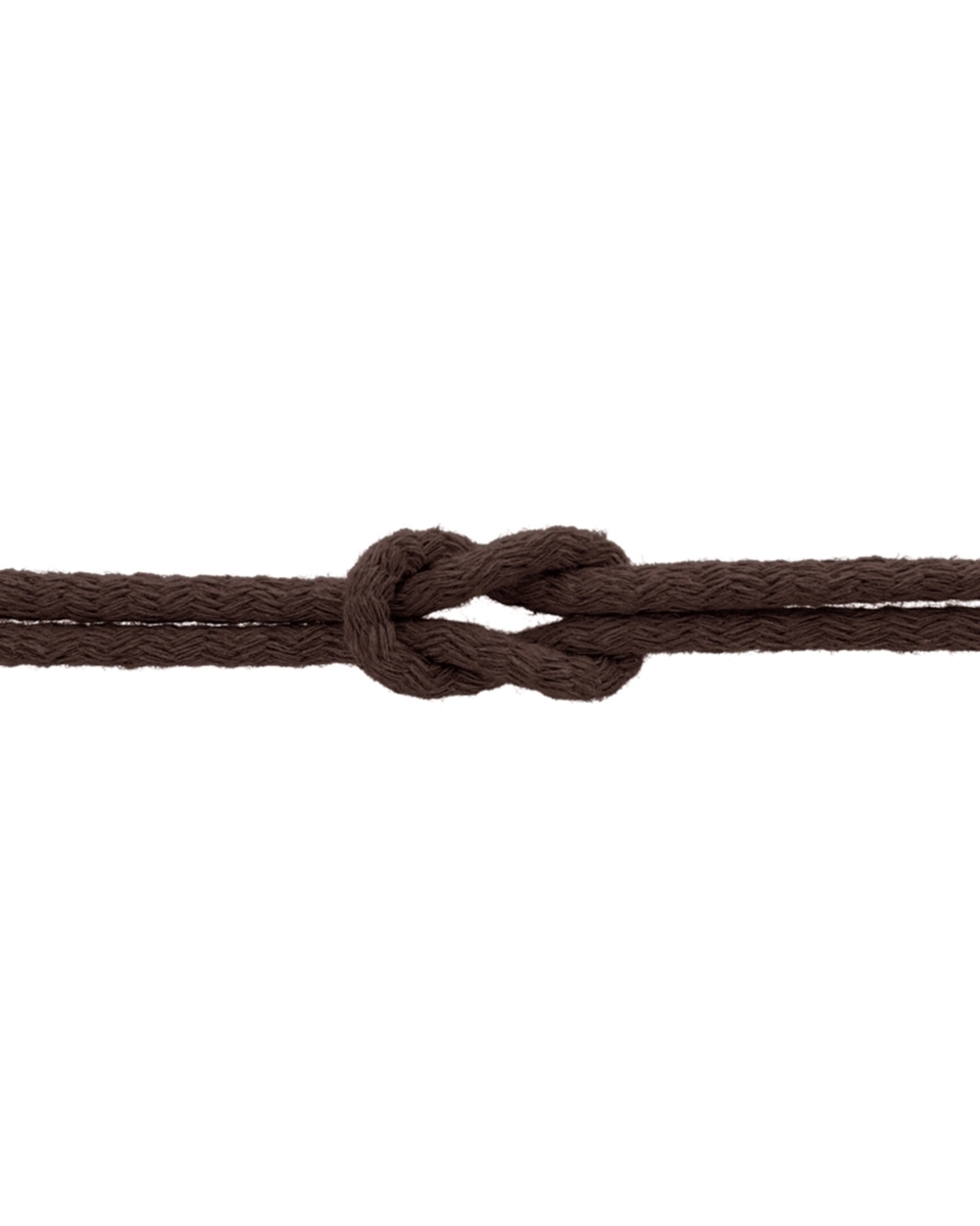 Sznurek bawełniany 7 mm ciemnobrązowy (141)