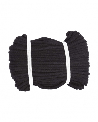 Sznurek bawełniany 8 mm czarny (0099)