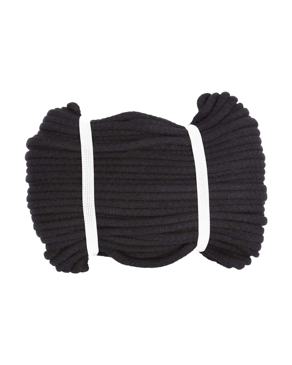 Sznurek bawełniany 8 mm czarny (0099)