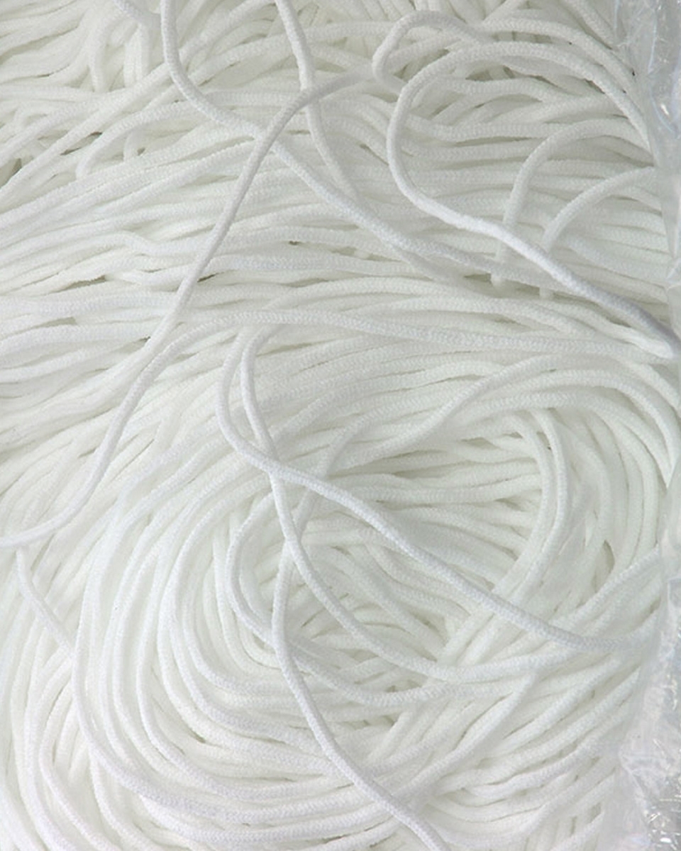 GUMMIKORDEL 3 MM   WEIß 501 POLYESTER 2,005 kg (1665 m)