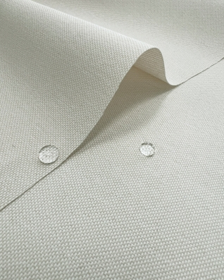 Waterproof Fabric PU*2 with UV coating - Aria Ivory  Cream