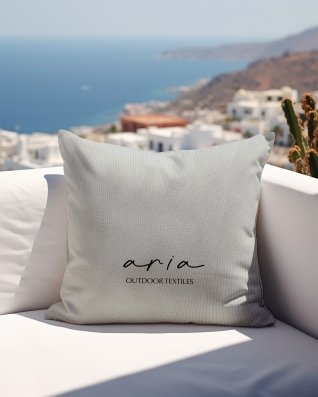 Waterproof Fabric PU*2 with UV coating - Aria Ivory  Cream