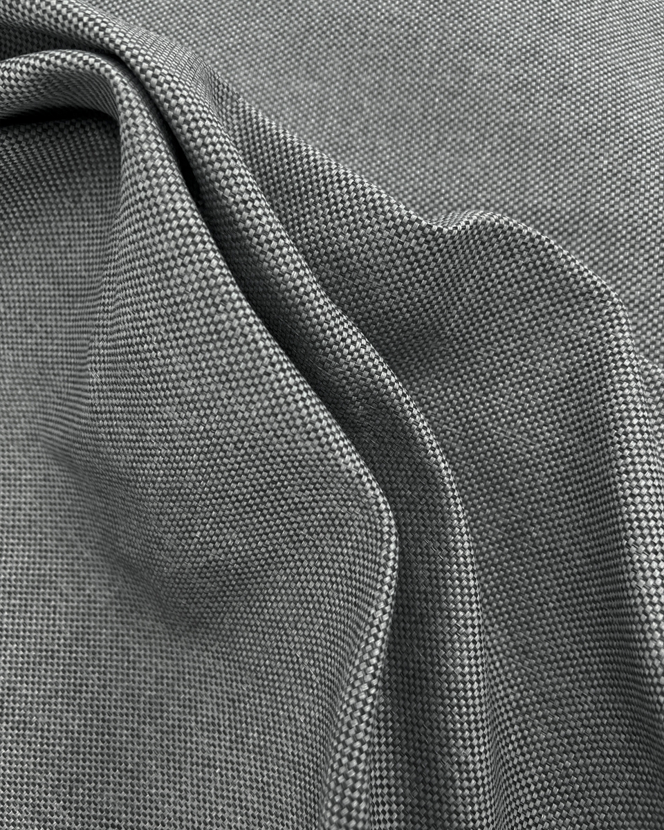 Waterproof Fabric PU*2 with UV coating - Sora Charcoal   Grey