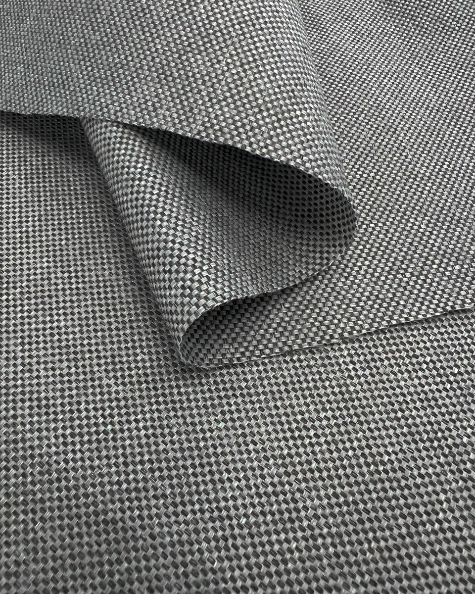 Waterproof Fabric PU*2 with UV coating - Sora Charcoal   Grey