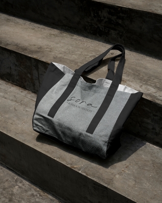 Waterproof Fabric PU*2 with UV coating - Sora Charcoal   Grey