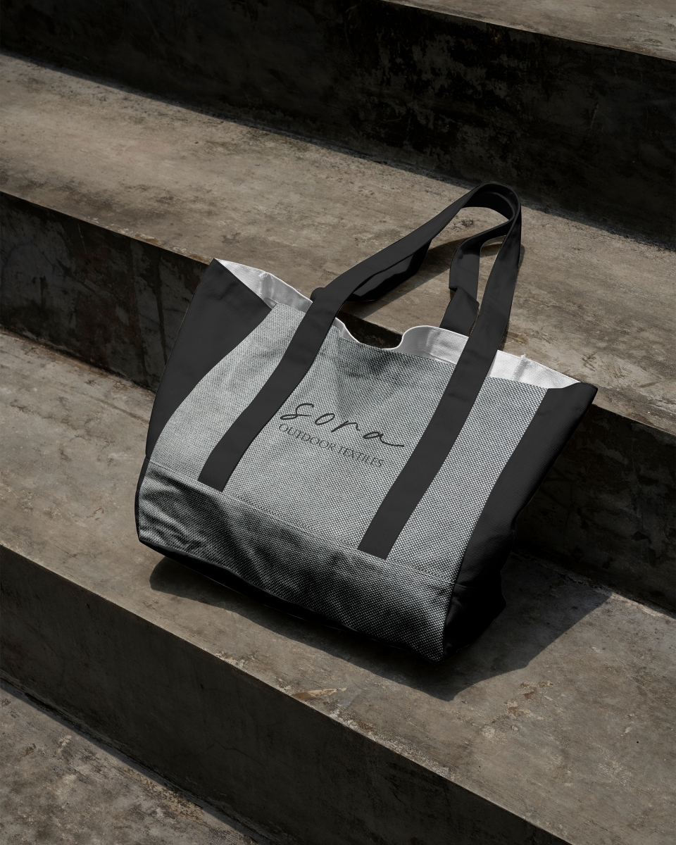 Waterproof Fabric PU*2 with UV coating - Sora Charcoal   Grey