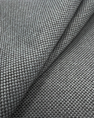Waterproof Fabric PU*2 with UV coating - Sora Charcoal   Grey