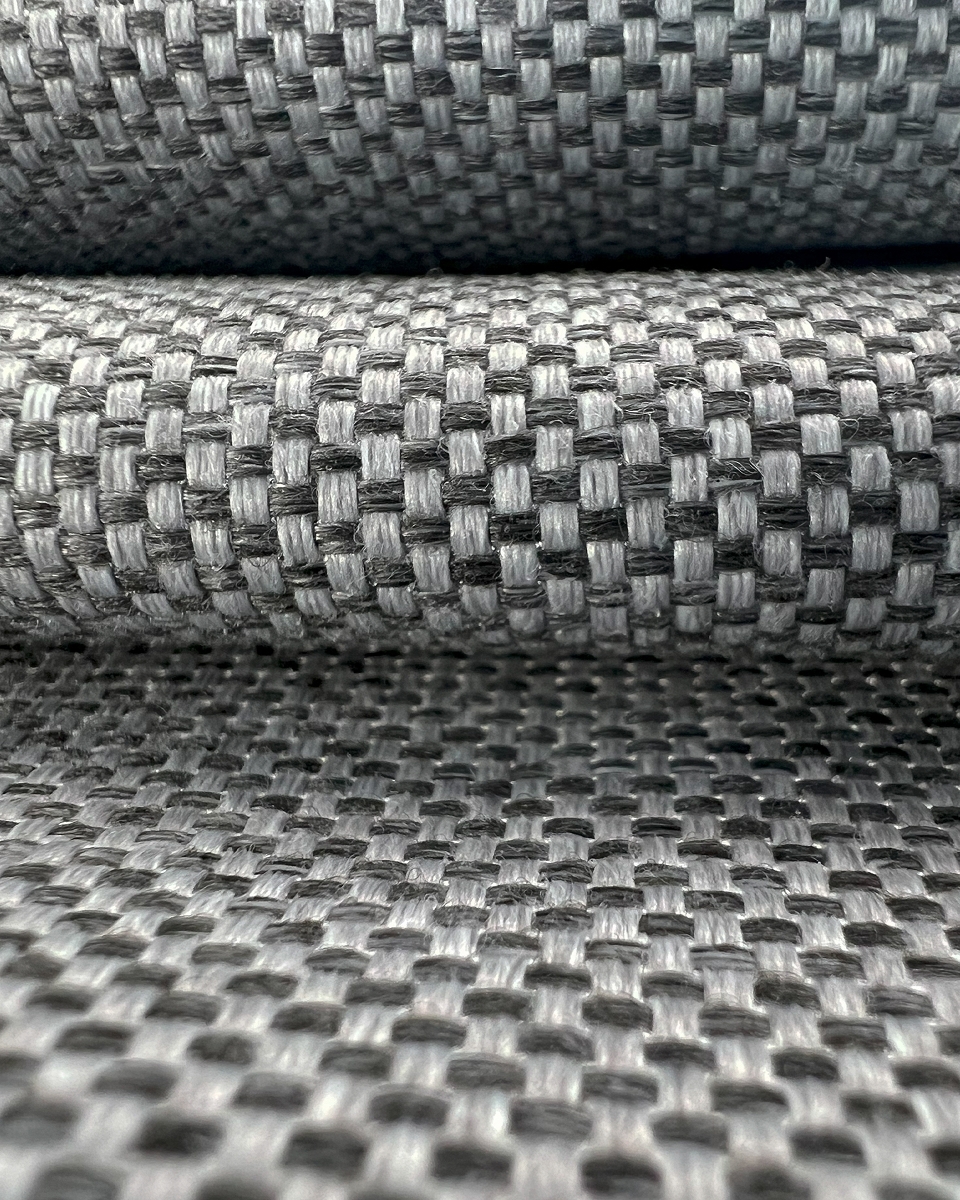 Waterproof Fabric PU*2 with UV coating - Sora Charcoal   Grey
