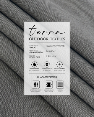 Waterproof Fabric PU*2 with UV coating - Terra Earth  Brown