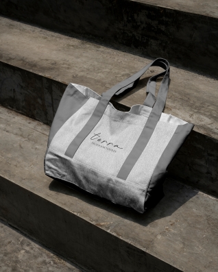 Waterproof Fabric PU*2 with UV coating - Terra Stone   Grey