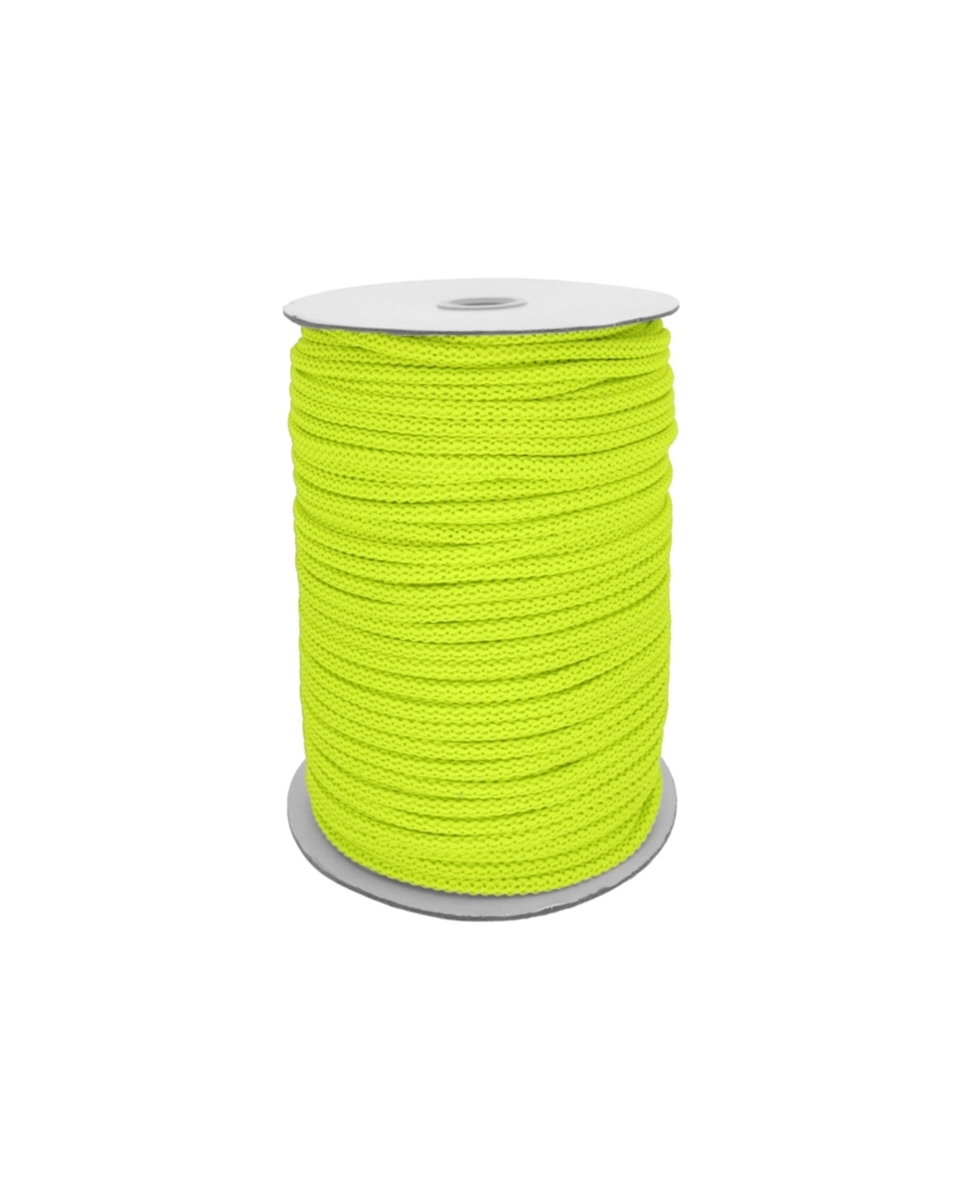 Polyesterová šňůra 6 mm limetkově zelená (589)