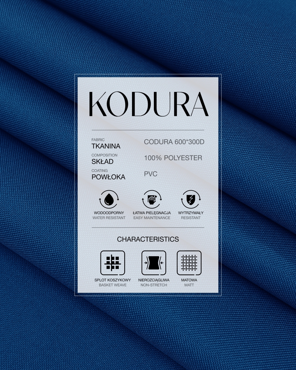 Polyester fabric premium 600d*300d waterproof pvc-d covered cornflower 220 150 cm 50 mb Polyester fabric premium 600d*300d waterproof pvc-d covered cornflower 220 150 cm 50 mb