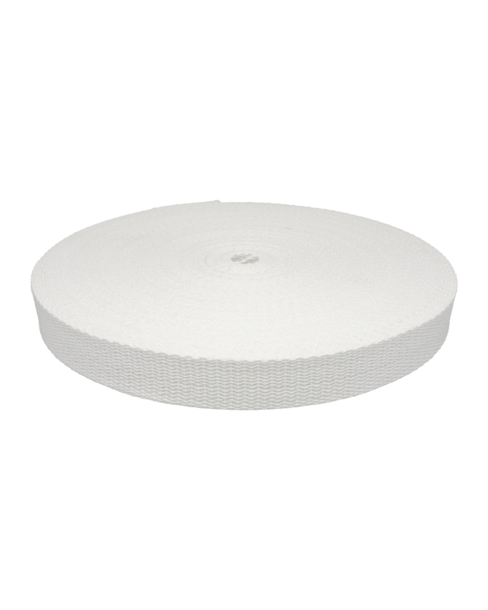 COTTON TAPE 25 MM / 1,65 mm WHITE 501 25 MB