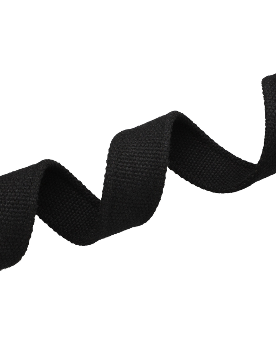Taśma nośna bawełniana 25 mm / 1,8 mm czarna Taśma nośna bawełniana 25 mm / 1,8 mm czarna
