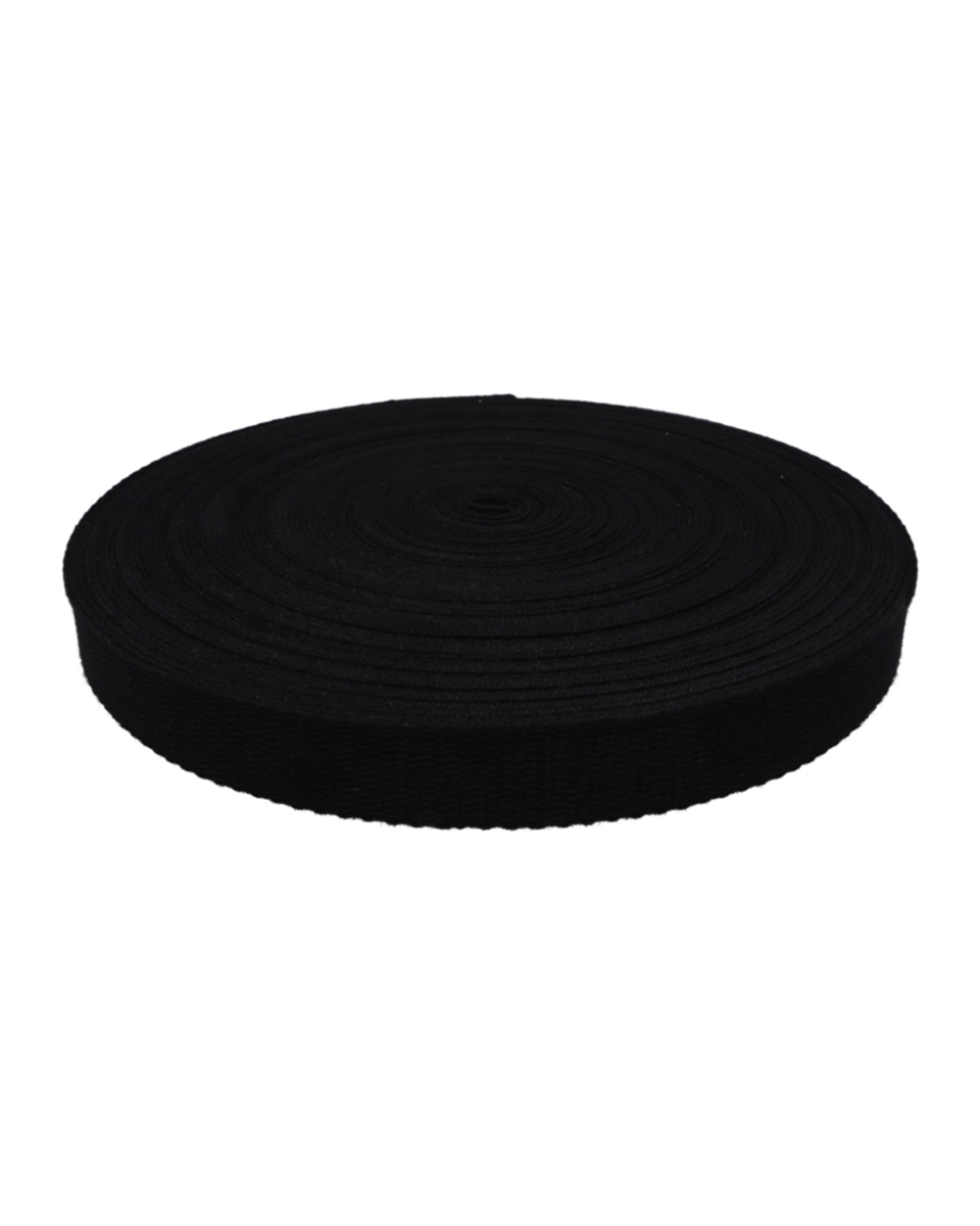 Taśma nośna bawełniana 30 mm / 1,8 mm czarna.