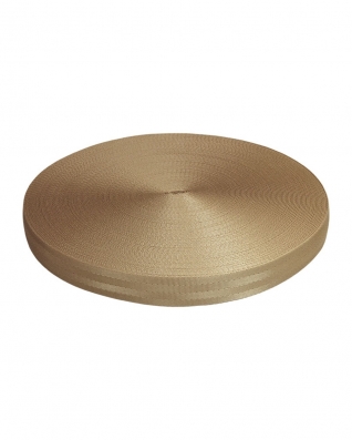 TRAGBAND 25 MM / 1,6 MM  DUNKELBEIGE 894 PP 50 LM