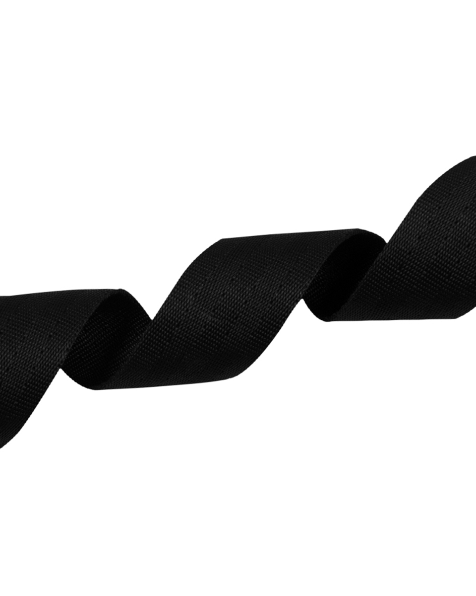 WEBBING 25 MM / 1,45 MM BLACK 580 PP 50 MB