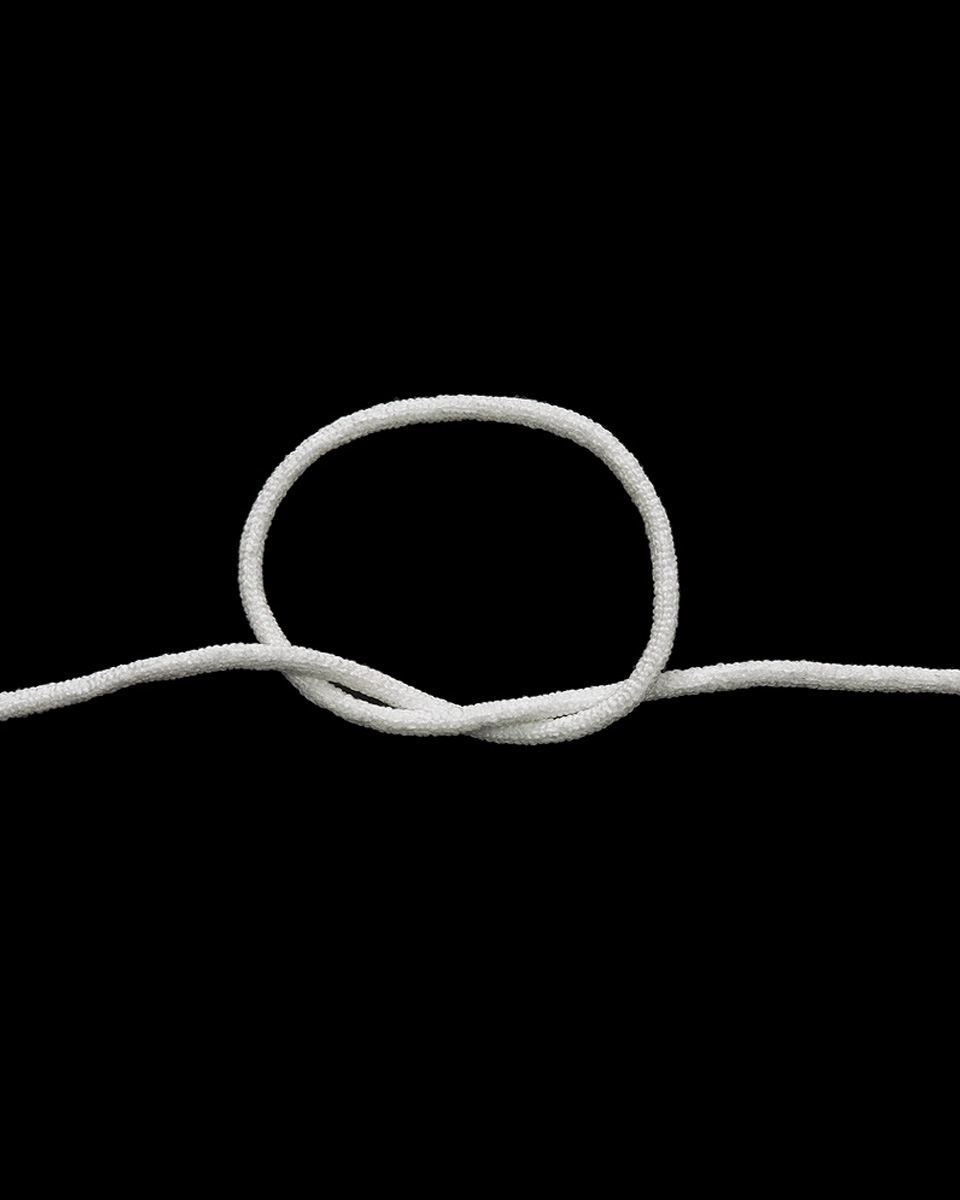 GUMMIKORDEL 2 MM WEIß 501 POLYESTER  1285 LM