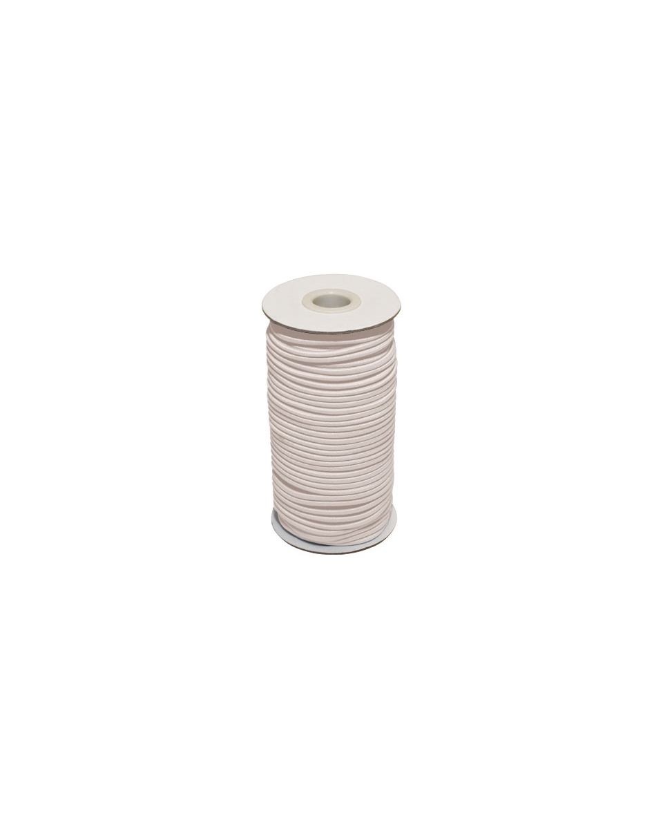 Elastic cord 2 mm light beige 010 polyester 50 mb Elastic cord 2 mm light beige 010 polyester 50 mb