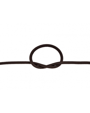 Gummikordel 2 mm dunkelbraun 141 polyester 50 lm