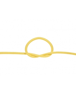 Gummikordel 2 mm gelb 504 polyester 50 lm