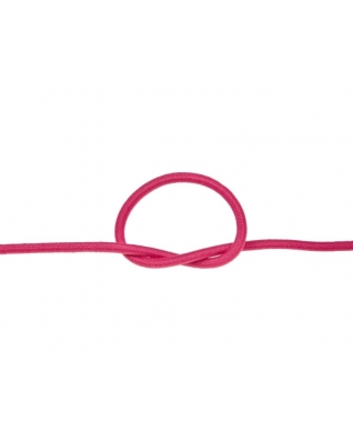 Elastic cord 2 mm pink 516 polyester 50 mb