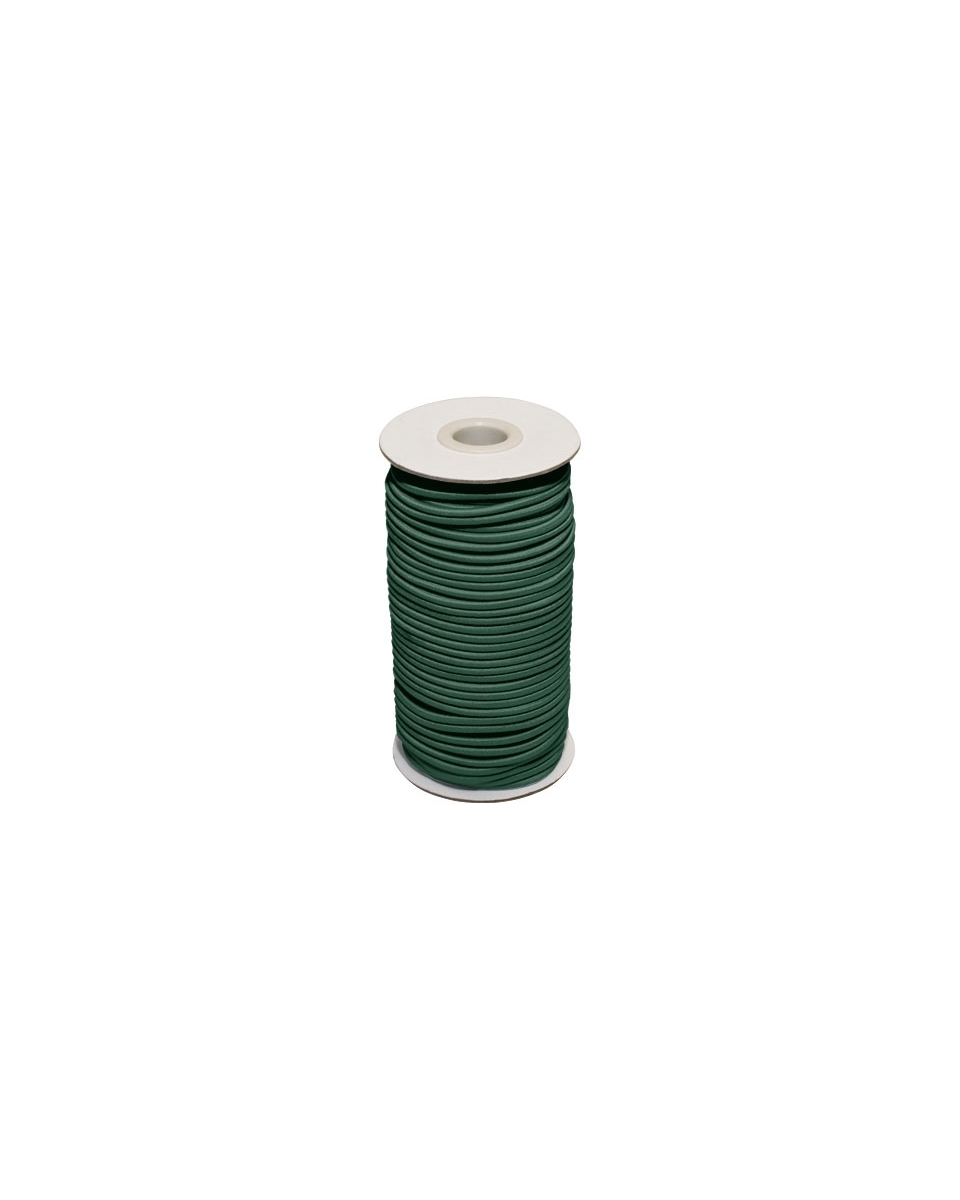 Elastic cord 2 mm green 878 polyester 50 mb