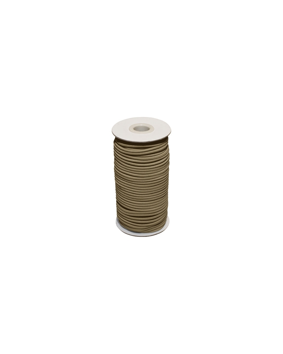 Elastic cord 2 mm dark beige 894 polyester 50 mb Elastic cord 2 mm dark beige 894 polyester 50 mb