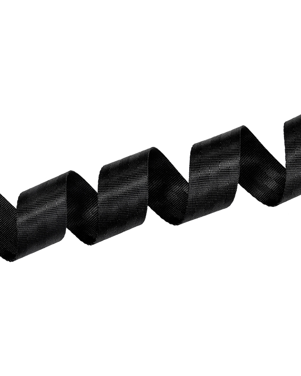 WEBBING&nbsp25 MM / 1,60 MM BLACK EU&nbsp580      PES&nbsp25 MB