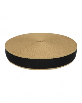 Taśma nośna pasy 40 mm / 1,6 mm czarno-beżowa (580/010) EU
