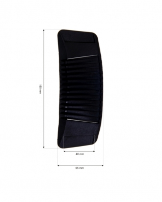 Naramiennik plastikowy 40/150 mm czarny
