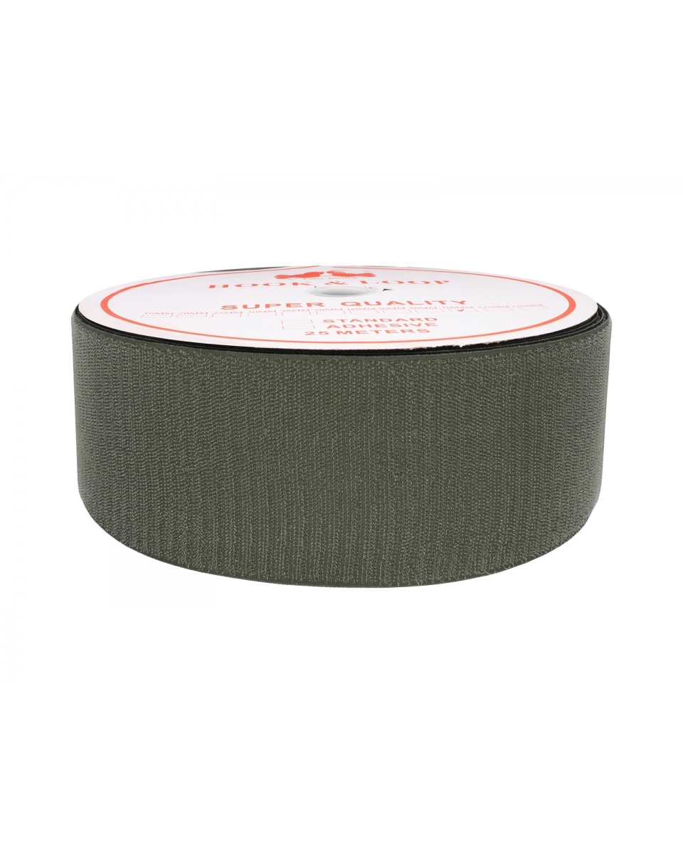Hook and loop tape  olive 305 polyester/nylon hook 25 mb