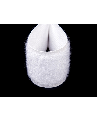 Hook and loop tape  white 501 polyester/nylon loop 25 mb