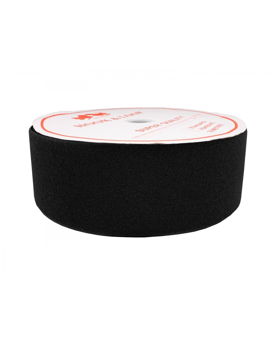 Hook and loop tape  black 580 polyester/nylon loop 25 mb