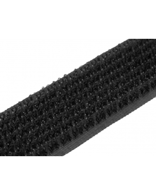 Hook and loop 2in1 tape  black 101 100% nylon 20 mb