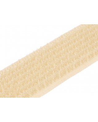 Hook and loop 2in1 tape  light beige 101 100% nylon 25 mb
