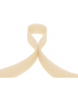 Hook and loop 2in1 tape  light beige 101 100% nylon 25 mb