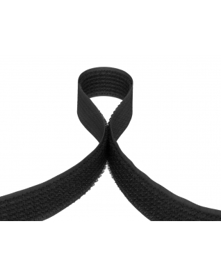 Hook and loop 2in1 tape  black 101 100% nylon 25 mb