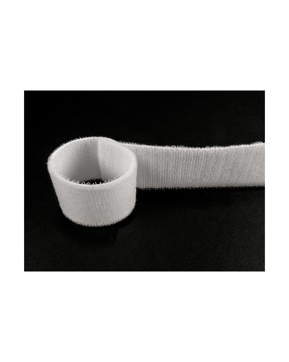 Taśma rzep dwustronna (501) biała nylon