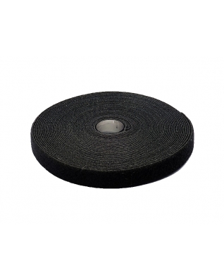 Hook and loop tape back-to-back  black 580 pes/nylon 25 mb