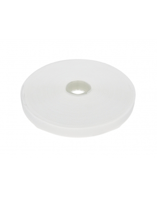 HOOK AND LOOP TAPE LOW-PROFILE  (501) WHITE PES/NYLON 25 MB