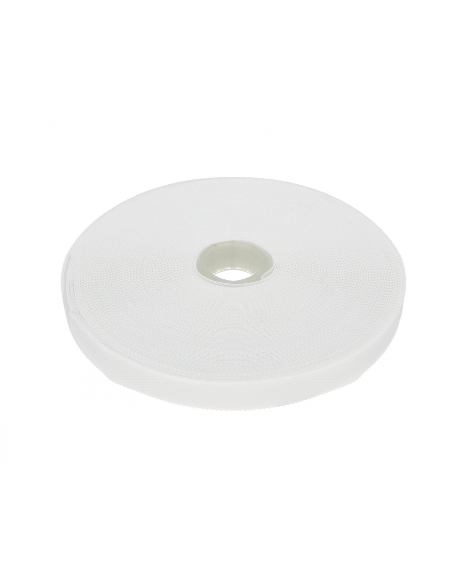 HOOK AND LOOP TAPE LOW-PROFILE  (501) WHITE PES/NYLON 25 MB