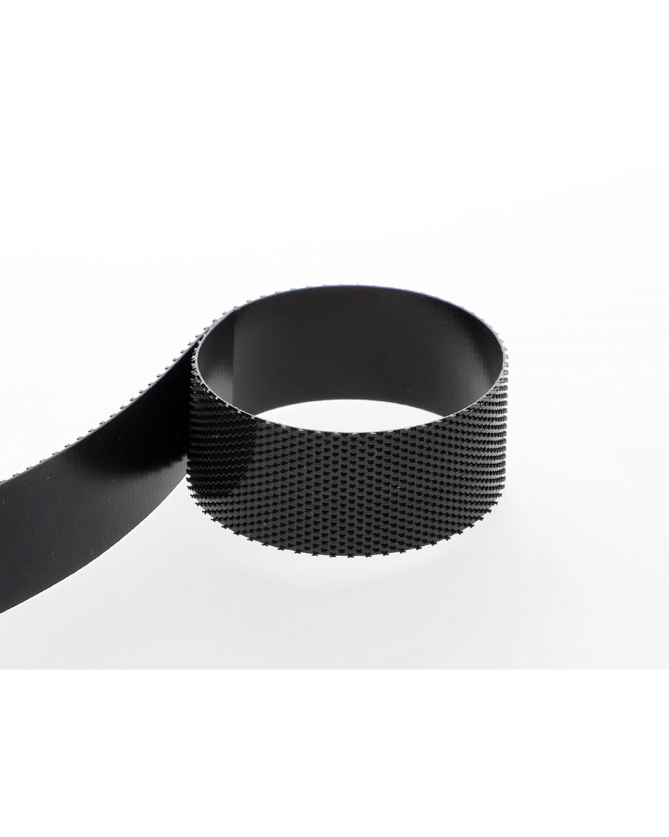 HOOK AND LOOP TAPE LOW-PROFILE  (580) BLACK PES/NYLON 25 MB