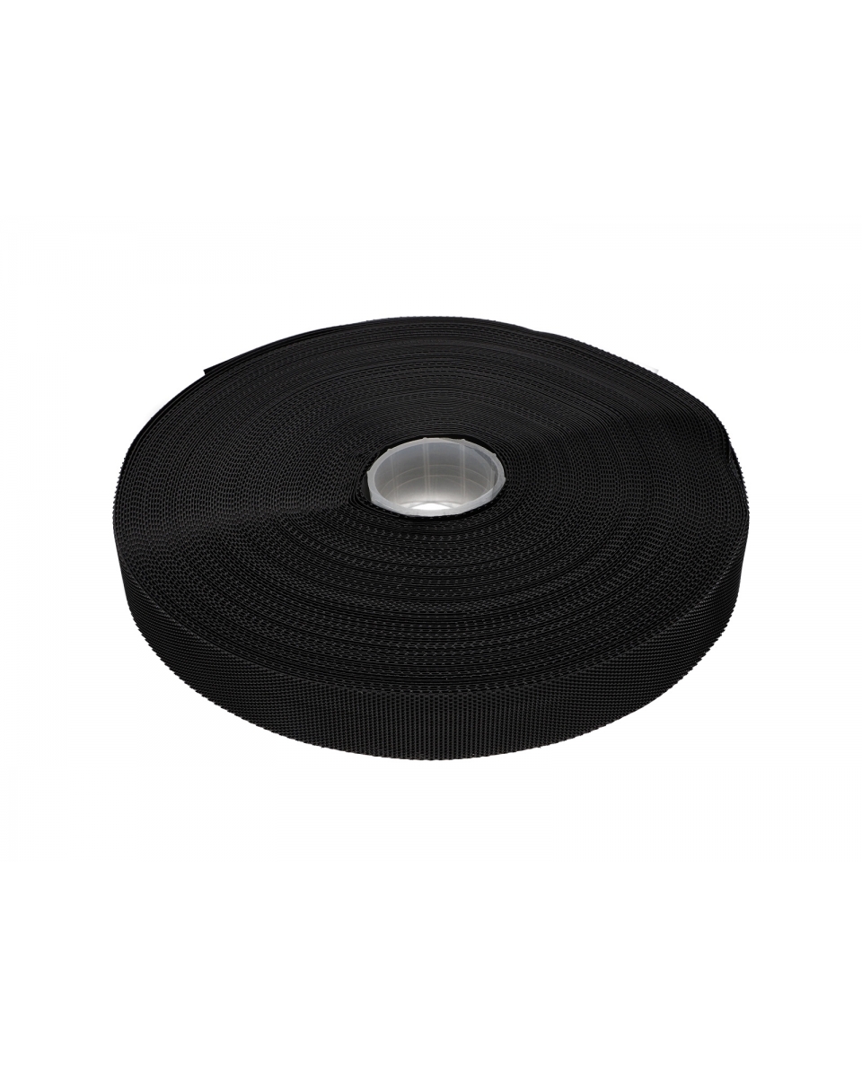 HOOK AND LOOP TAPE LOW-PROFILE  (580) BLACK PES/NYLON 25 MB